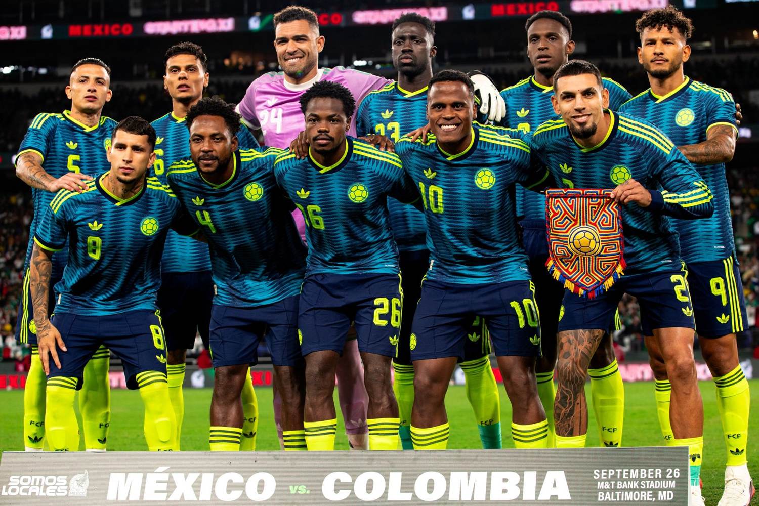 Colombia team lineup